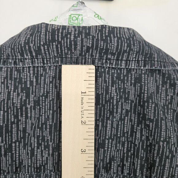 Vintage RJC‎ Shirt Mens 2X Hawaiian Floral Tropical Button Up Short Sleeve Black - Picture 5 of 10